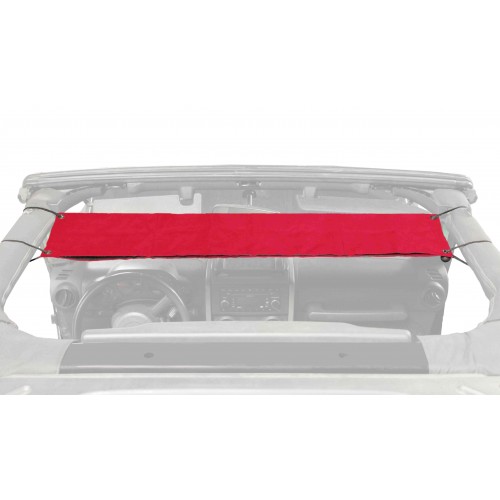 Overhead Pocket kit to fit Jeep TJ Wrangler 1997-2006. Red. Made in the USA.