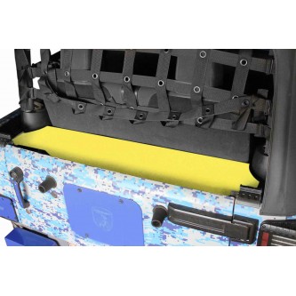 Rear Storage Box to fit Jeep 2 door JK 2007-2018. Lemon Peel Powder Coated. Made in the USA.