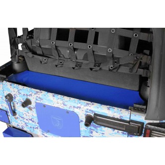 Rear Storage Box to fit Jeep 2 door JK 2007-2018. Southwest Blue Powder Coated. Made in the USA.