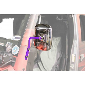 Sinbad Purple A-Pillar Mounted Mirror Kit For Jeep Wrangler JK 2007-2018 Steinjager J0044998