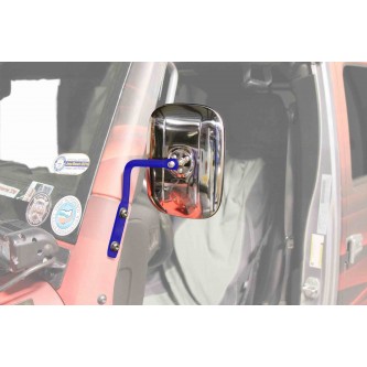 Southwest Blue A-Pillar Mounted Mirror Kit For Jeep Wrangler JK 2007-2018 Steinjager J0044989