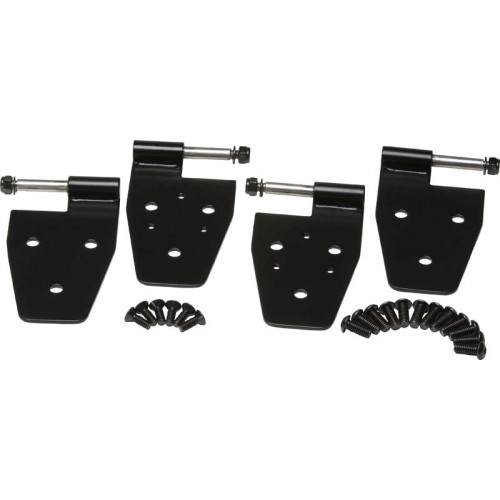 Door Hinge Set Black 4 Piece for Jeep Wrangler TJ 2003-2006 Kentrol 50719