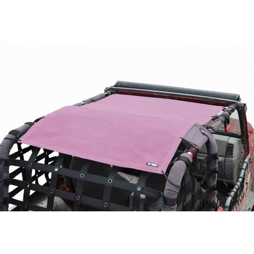 Jeep Wrangler TJ, Teddy Top, Solar Screen, Full Length, Mauve. Made in the USA.