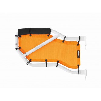 Orange Mesh Rear Tube Door Cover Kit Jeep Wrangler JK 2007-2018 Steinjager J0041355