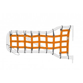 Jeep JK 2007-2018, Tube Door Cargo Net Cover Kit, Front Doors Only, Orange. Made in the USA.
