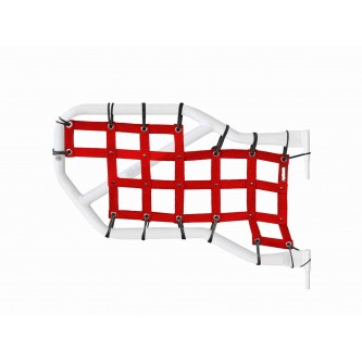 Jeep JK 2007-2018, Tube Door Cargo Net Cover Kit Rear Doors Only, Red. Made in the USA.