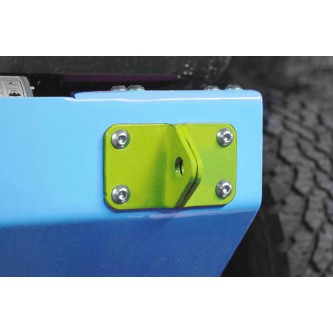 Jeep JK 2007-2018, D-Ring Mount Kit, Single, Gecko Green Powdercoated.  Made in the USA.