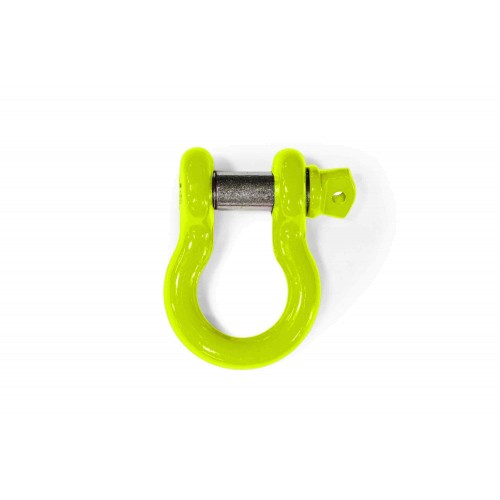 D-ring, shackle, 3/4 inch, complete with screw in pin, Gecko Green Powdercoated in the USA, to fit the Jeep Gladiator JT.