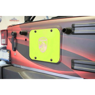 Gecko Green Spare Tire Delete Plate for Jeep Wrangler JK 2007-2018 Steinjager J0046537