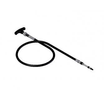 30-084-NL-GV-3, Cables, Push-Pull, 10-32, 84 inches Long, T-Handle Non-Locking Groove Style 3 inch Travel  