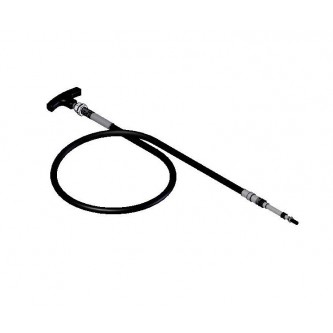 40-060-NL-GV-3, Cables, Push-Pull, 1/4-28, 60 inches Long, T-Handle Non-Locking Groove Style 3 inch Travel  