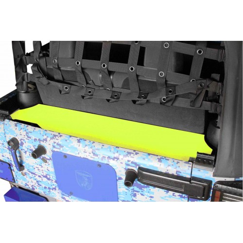 Rear Storage Box to fit Jeep 2 door JK 2007-2018. Gecko Green Powder Coated. Made in the USA.