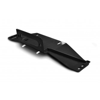 Fits Jeep Wrangler TJ 1997-2006,  Bolt on Winch Plate, Black.  Made in the USA.