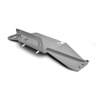 Fits Jeep Wrangler TJ 1997-2006,  Bolt on Winch Plate, Gray Hammertone.  Made in the USA.