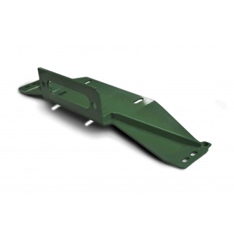 Fits Jeep Wrangler TJ 1997-2006,  Bolt on Winch Plate, Locas Green.  Made in the USA.