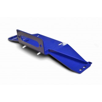 Fits Jeep Wrangler TJ 1997-2006,  Bolt on Winch Plate, Southwest Blue.  Made in the USA.