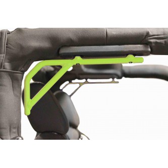Jeep JK 2 door 2007-2018, Grab Handle Kit, Jeep JK, Rear, Rigid Wire Form, Gecko Green. Made in the USA.