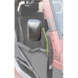 Steinjager Jeep Accessories and Suspension Parts: Gecko Green Steinjager Tube Door Mirror Kit For Je