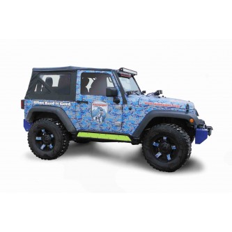 Gecko Green Phantom Rock Slider Insert Kit For Jeep Wrangler JK 2007-2018 2 Door Steinjager J0046555