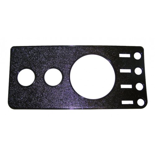 Dash Overlay Panel No Radio Cutout for Jeep CJ CJ5 CJ7 1976-1986 Black 5457117NR