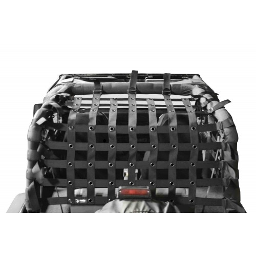 TeddyÂ® Top Cargo Net Kit, Jeep YJ, 2 inch webbing, Black. Family Style Cage Only.  Made in the USA.