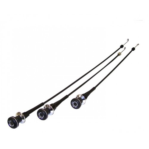 Heater Cable Kit Dash for Jeep CJ5 CJ7 CJ8 1978-1986 3 Pieces Crown 5463657K