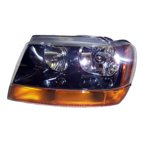 Headlight Assembly Left Side Jeep Grand Cherokee WJ 1999-2004 55155129AB Crown