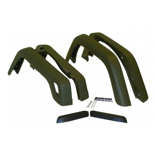 55254918K6 Replacement Fender Flare Flares Kit with hardware for Jeep Wrangler TJ 1997-2006