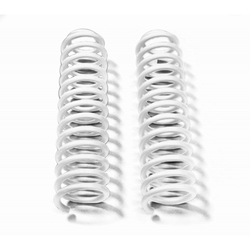 Jeep JK 2007-2018, 4.0 Inch Front Lift Springs.  Cloud White.  Kit includes one pair of springs. Made in the USA.