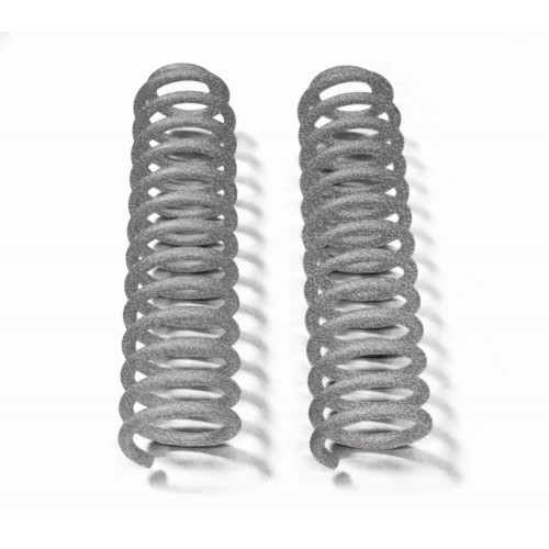 Jeep JK 2007-2018, 4.0 Inch Front Lift Springs.  Gray Hammertone.  Kit includes one pair of springs. Made in the USA.