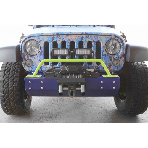 Gecko Green Short Bumper Light Bar For Jeep Wrangler JK 2007-2018 Steinjager J0046850