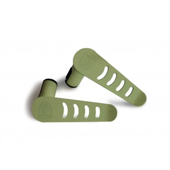 Jeep Gladiator JT, 2019, Stationary Foot Rest, (Foot Pegs), Metal Design, Locas Green. Made in the USA.  Patented.