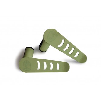 Steinjager: J0041286 Steinjager LOCUS GREEN Tube Design Foot Peg Kit Jeep Wrangler JK 2007-2015