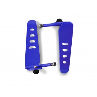 Jeep Wrangler TJ 1997-2006, Stationary Foot Rest,  (Foot Pegs), Metal Design, Southwest Blue. Made in the USA.