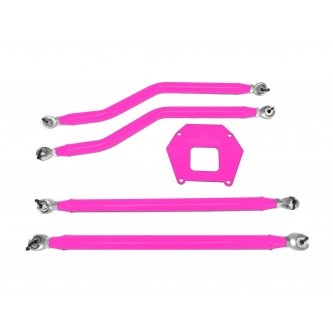 Polaris RZR XP 1000, 2013-2016, Rear Radius Arm High Clearance Kit, Steinjager. Made in the USA. Powder Coated Hot Pink