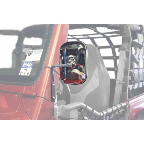 Gray Hammertone A-Pillar Mirror Kit For Jeep Wrangler TJ 1997-2006 Steinjager J0047292
