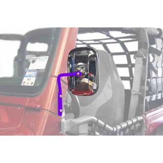 Sinbad Purple A-Pillar Mirror Kit For Jeep Wrangler TJ 1997-2006 Steinjager J0047293