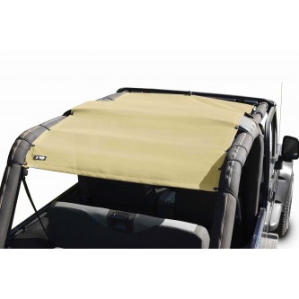 Steinjager Jeep Accessories and Suspension Parts: Tan Full Length Solar Screen Teddy Top For Jeep Wr