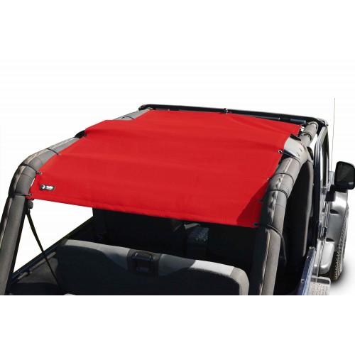 Steinjager Jeep Accessories and Suspension Parts: Red Full Length Solar Screen Teddy Top For Jeep Wr