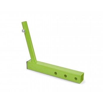 Hitch Mounted Single Flag Holder Kit, Powder Coated Gecko Green. Made in the USA.