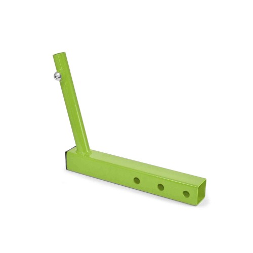 Hitch Mounted Single Flag Holder Kit, Powder Coated Gecko Green. Made in the USA.