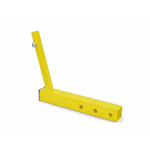 Hitch Mounted Single Flag Holder Kit, Powder Coated Lemon Peel. Made in the USA.