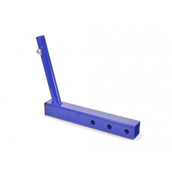 Hitch Mounted Single Flag Holder Kit, Powder Coated Southwest Blue. Made in the USA.