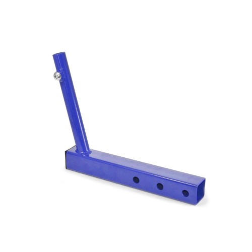 Hitch Mounted Single Flag Holder Kit, Powder Coated Southwest Blue. Made in the USA.