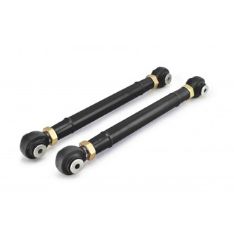 Jeep Wrangler TJ 1997-2006, Rear Lower Control Arm Kit, Double Adjustable, Heim/Heim.  Black.  Made in the USA.