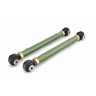 Jeep Wrangler TJ 1997-2006, Rear Lower Control Arm Kit, Double Adjustable, Heim/Heim.  Locas Green.  Made in the USA.