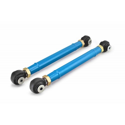 Jeep Wrangler TJ 1997-2006, Rear Lower Control Arm Kit, Double Adjustable, Heim/Heim.  Playboy Blue.  Made in the USA.