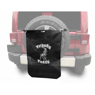 Trashy TeddyÂ®, Black, Trashy TeddyÂ® Logo in White.  Made in the USA. Fits the Jeep JK Wrangler.