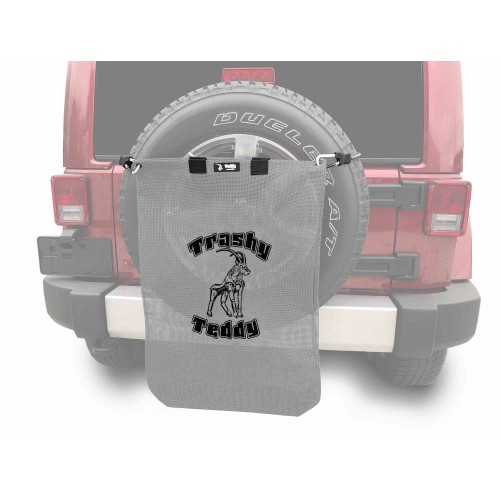 Trashy TeddyÂ®, Gray, Trashy TeddyÂ® Logo in Black.  Made in the USA. Fits the Jeep JK Wrangler.