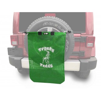 Trashy TeddyÂ®, Green, TrashyÂ® Teddy Logo in White.  Made in the USA. Fits the Jeep TJ Wrangler.